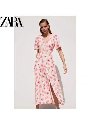 💯% вискозное платье на лето zara