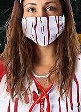 Костюм женский 46-50, 165-180 кровавая-мёртвая невеста, медсестра/призрак, платье, халат, маска