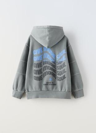 Zara теплое фирменное худи утепленное на флисе зара свитшот толстовка кофта свитшот