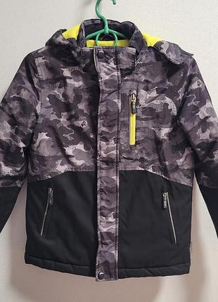 Raintex ветро и водоотталкивающая, теплая куртка для мальчика 134 см