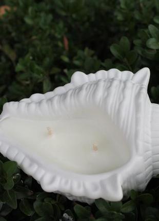 Свеча ракушка соевый воск