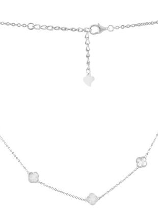 Серебряное колье silverthin с натуральным перламутром, вес изделия 6,3 гр (2102830) 450500 размер