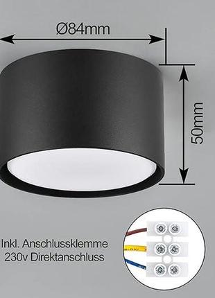 Стельовий світильник boyir led gx53 6 w 230 v black (b0bljhmg7x) вітрина 21413 фото