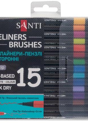 Набор файнлайнеров 24 цветов santi