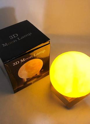 Проекционный 3d светильник ночник moon lamp 13 см | детские ночники 3d lamp | светильник-ночник xk-917 3d