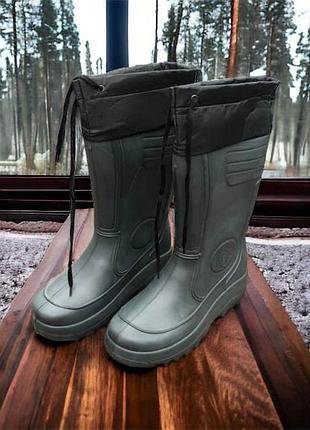 Гумові чоботи чоловічі робітники 44 розмір (29см), риболовні чоботи гумові, rs-281 для риболовлі