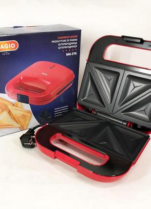 Электрическая бутербродница-сэндвичница для дома многофункциональная бытовая 750 вт горячие бутерброды домашня