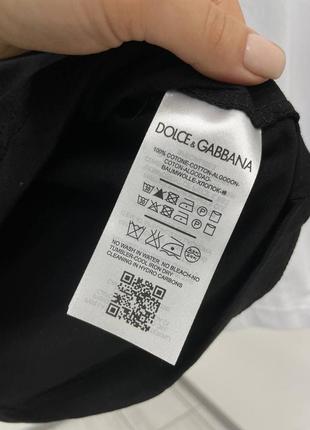 Футболка dolce&amp;gabbana черная женская3 фото