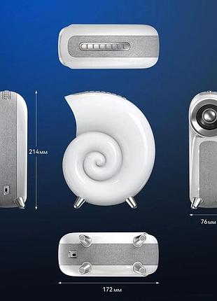 Нічник inspire n70 app 6w 2000 mah, зарядний пристрій з підсвічуванням та ct-635 вбудованим динаміком