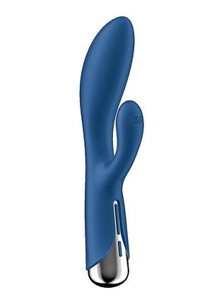 Вібратор-кролик satisfyer spinning rabbit 1 blue 5