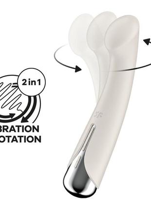 Вибратор satisfyer spinning g-spot 1 beige