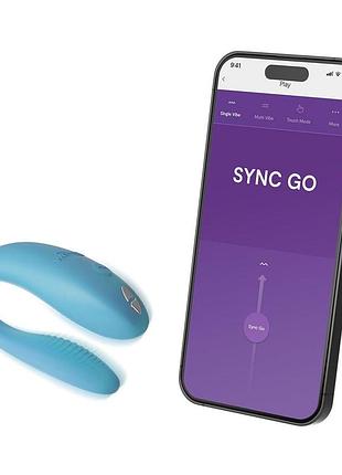 Смарт-вибратор для пар we-vibe sync go turquoise 5