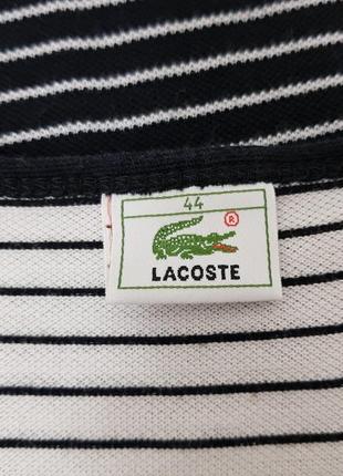 Хлопковое платье в полоску lacoste7 фото