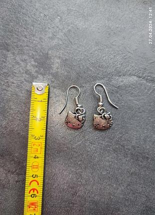 Серьги hello kitty 2