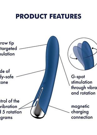Вибратор satisfyer spinning vibe 1 blue 7