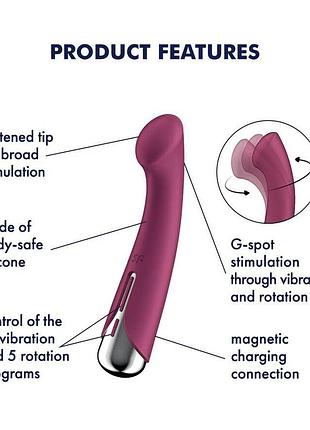 Вибратор satisfyer spinning g-spot 1 red 7