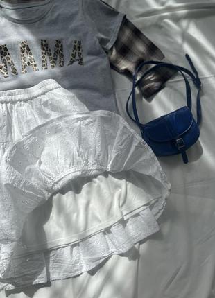 Актуальная белая юбка из прошвы angel7 фото