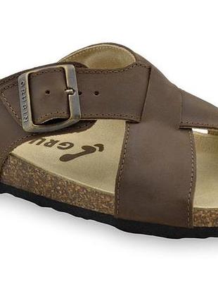 Шльопанці ортопедичні чоловічі borsallino, grubin (коричневий, 40)