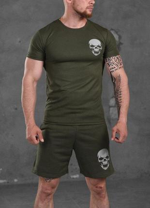 Літній комплект skull olive вт1167