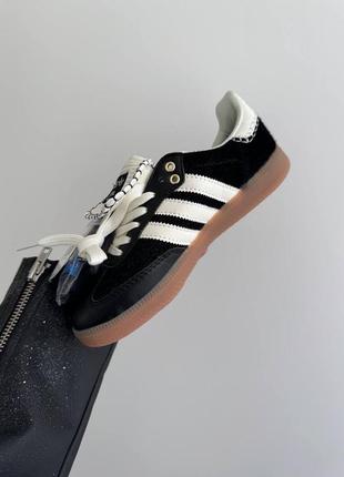 Женские кроссовки в стиле adidas samba x walles bonner black pony premium.5 фото