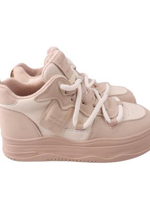 Ботинки женские melanda бежевые натуральная кожа, 36