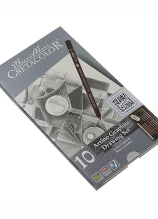 Графітні олівці artino graphite 10 шт.1 фото