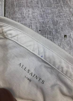 Белое поло футболка allsaints3 фото