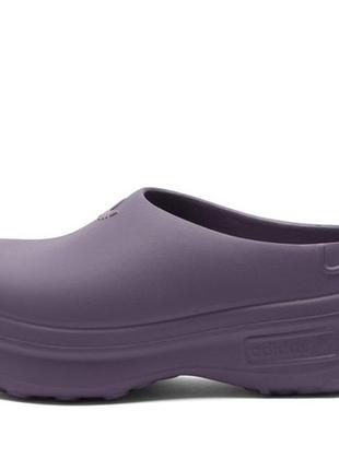 Шлепанцы клоги adidas adifom stan mule фиолетовые серые на платформе birkenstock ugg hunter crocs7 фото