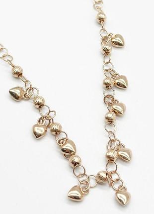 Срібне кольє в позолоті