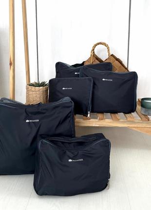 Набор сумки 5 шт органайзеры дорожные (серый)3 фото