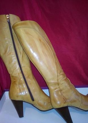 Шкіряні чоботи жіночі, 38 розмір size