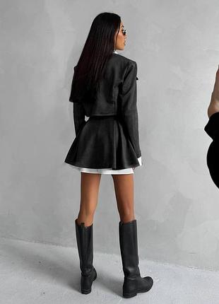 Костюм жакет + шорты-юбка