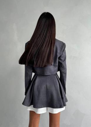 Костюм жакет + шорты-юбка