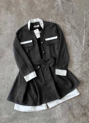 Костюм жакет + шорты-юбка