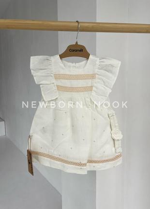 Кружевное платье с повязкой в комплекте2 фото
