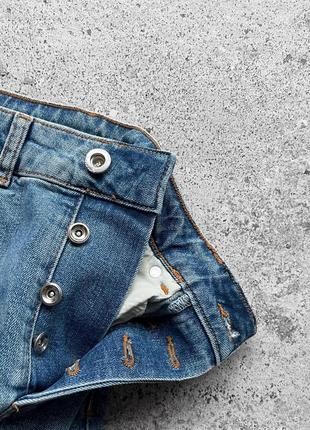 Zara men’s blue distressed denim jeans pockets streetwear завужені джинси7 фото