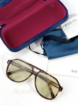 Очки gucci леопардовые8 фото