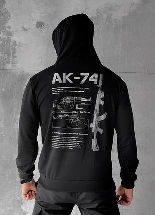 Чоловіча худі maklin ак-74 black
