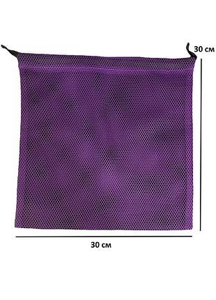 Прочный мешок-сетка для продуктов m 30*30 см (фиолетовый)