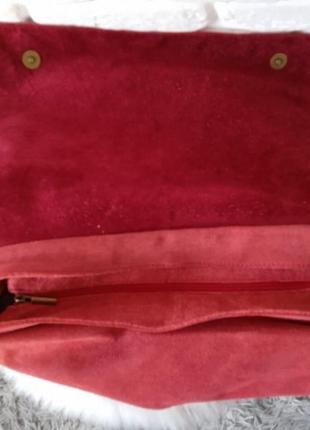 Шкіряна сумка borse in pelle cherry. сумка через плече7 фото