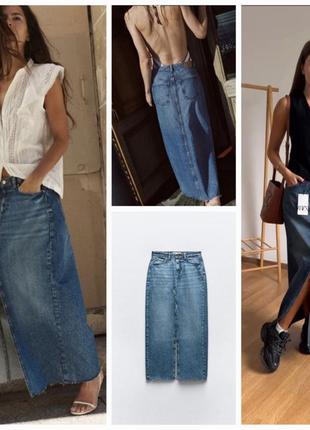 Джинсовая юбка zara