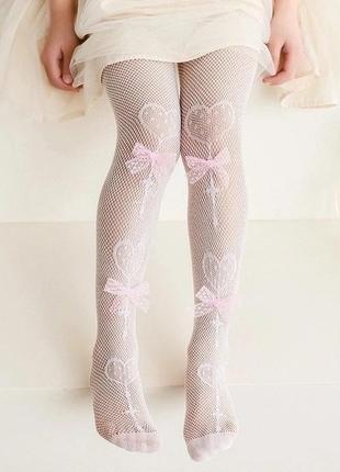 Стильные колготы для девочки с бантиками 🎀