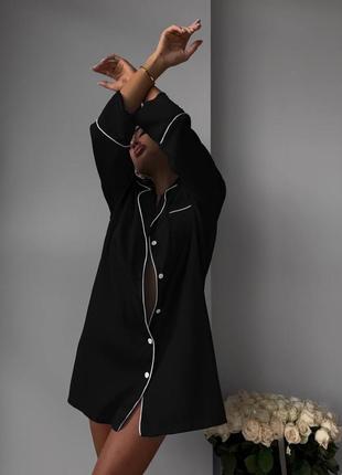 Шелковая пижама рубашка