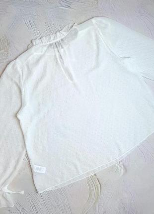 💝2+1=4 базовая белая свободная блуза primark, размер 48 - 504 фото