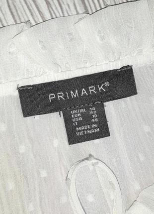 💝2+1=4 базовая белая свободная блуза primark, размер 48 - 506 фото