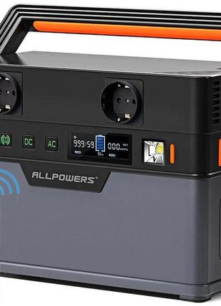 Зарядная станция allpowers s700 606wh 164000 mah 700w (1400w) чистый синус portable power bank ( ap-ss-007 )