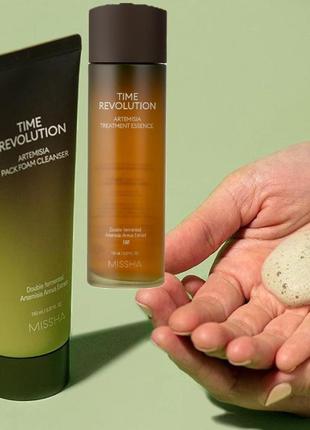Missha time revolution artemisia calming cleansing water missha time revolution artemisia pack foam cleanser