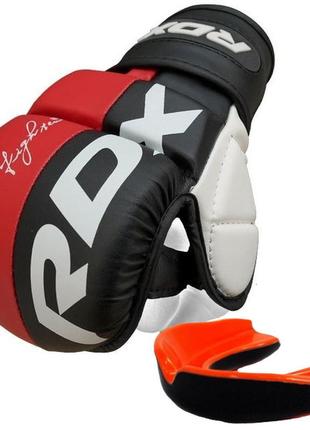Рукавиці для мма rdx t6 plus rex red xl (капа у комплекті) r_2100