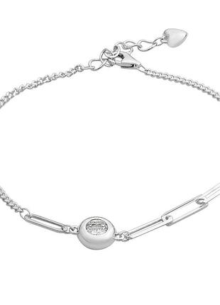 Серебряный браслет silverthin с фианитами, вес изделия 3,95 гр (2162896) 1720 размер