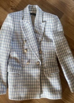 Твидовый жакет zara xs